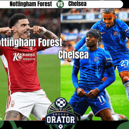 Morgan Gibbs-White and Noni Madueke pose for the Nottingham-Forest-vs-Chelsea match