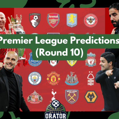 English Premier League managers and team logo. Premier League Predictions