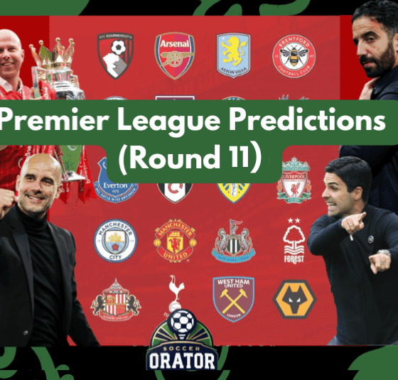 Epl round 11 predictions