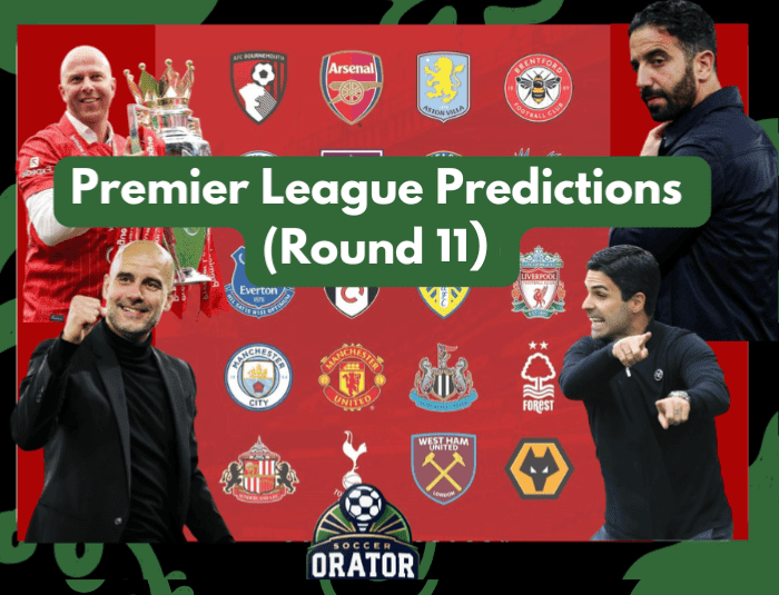 Epl round 11 predictions